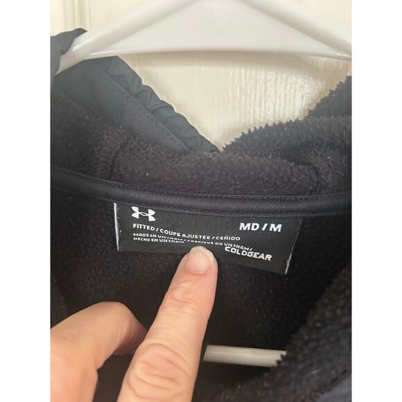 Under Armour‎ Black ColdGear Fitted Jacket Men's Size Medium - Picture 2 of 2